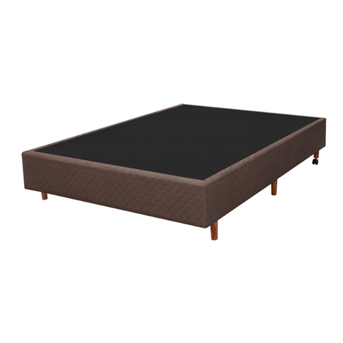 Base para Cama Box Casal Cristalflex Quadriculado 138x188x36cm - Marrom