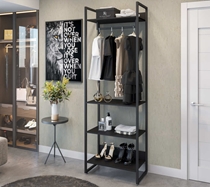 Closet 1 Cabideiro 4 Prateleiras Fitmobel Porto