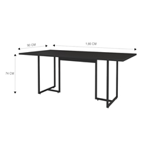 Mesa de Jantar 6 Lugares Fitmobel Seriema 180x90cm