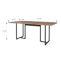 Mesa de Jantar 6 Lugares Fitmobel Seriema 180x90cm