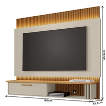 Painel para TV até 65 Polegadas 1,60m com Led Bechara Paris