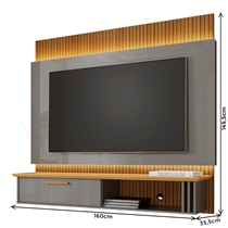 Painel para TV até 65 Polegadas 1,60m com Led Bechara Paris