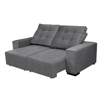 Sofá 2 Lugares 2,1m Retratil/Reclinavel Veludo Luxe Olm Verona