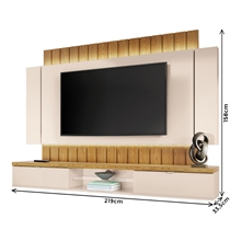 Estante Home para TV 70 Polegadas 2,2m com LED HB Móveis Illusion 2.2