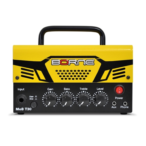 Cabeçote para Guitarra Borne MoB T30 30W RMS Amarelo - Bivolt