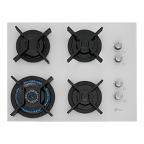 Cooktop 4 Bocas a Gás Fischer TC Infinity Tripla Chama Branco - Bivolt