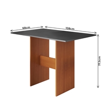 Conjunto Mesa de Jantar e 4 Cadeiras Karla Indekes