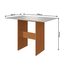 Conjunto Mesa de Jantar e 4 Cadeiras Karla Indekes