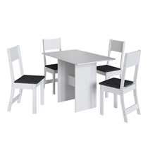 Conjunto Mesa de Jantar e 4 Cadeiras Karla Indekes