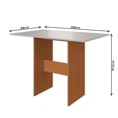 Conjunto Mesa De Jantar E 4 Cadeiras Karla Indekes Multisom