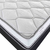 Cama Box King Herval C1634 193x203x67cm Molas Ensacadas - Branco/Preto