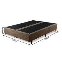 Base para Cama Box King Umaflex Resistence Poliéster 192x203x42cm - Marrom