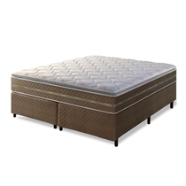 Cama Box King Umaflex Resistence 193x203x71cm Espuma D33 - Marrom