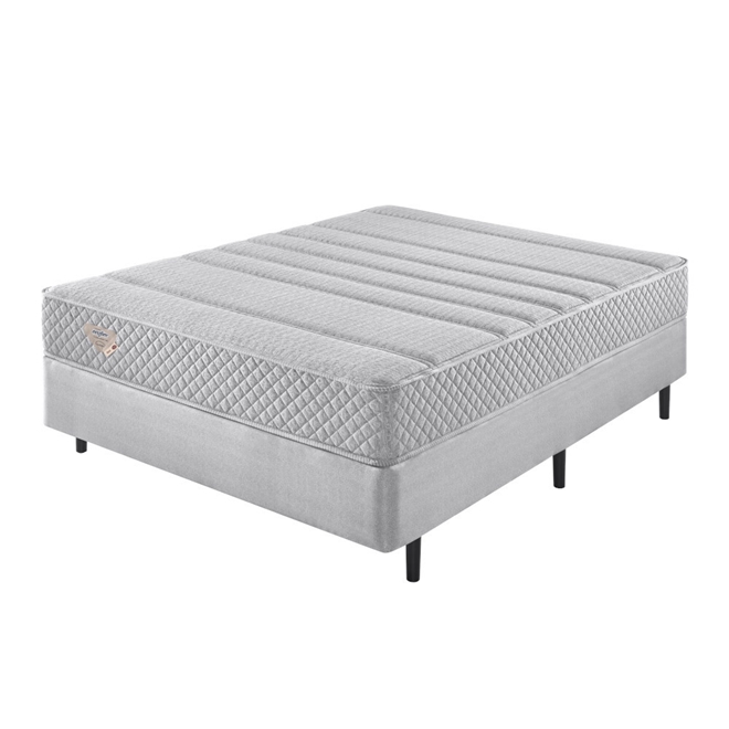 Cama Box Casal Ecoflex X X Cm Molas Ensacadas Ci Schumann