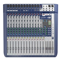 Mesa de Som Soundcraft Signature 16 Canais Phantom Power Azul - Bivolt