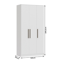 Guarda-Roupa Modulado 3 Portas 2 Gavetas Castro Urban 5030A