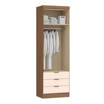 Guarda-Roupa Solteiro 2 Portas 3 Gavetas Castro Infinity 3821A