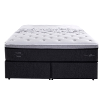 Cama Box Queen Herval C1629 158x198x73cm Molas Ensacadas - Preto/Branco