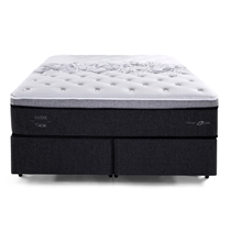 Cama Box King Herval C1629 193x203x73cm Molas Ensacadas - Preto/Branco