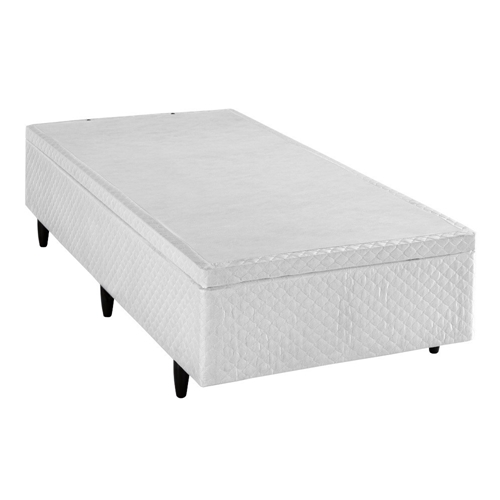 Base Baú para Cama Box Solteiro Herval MH1439 Idea 88x188x46cm - Branco