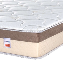 Colchão King Molas Ensacadas Cristalflex New Confort 193x203x25cm - Branco/Bege