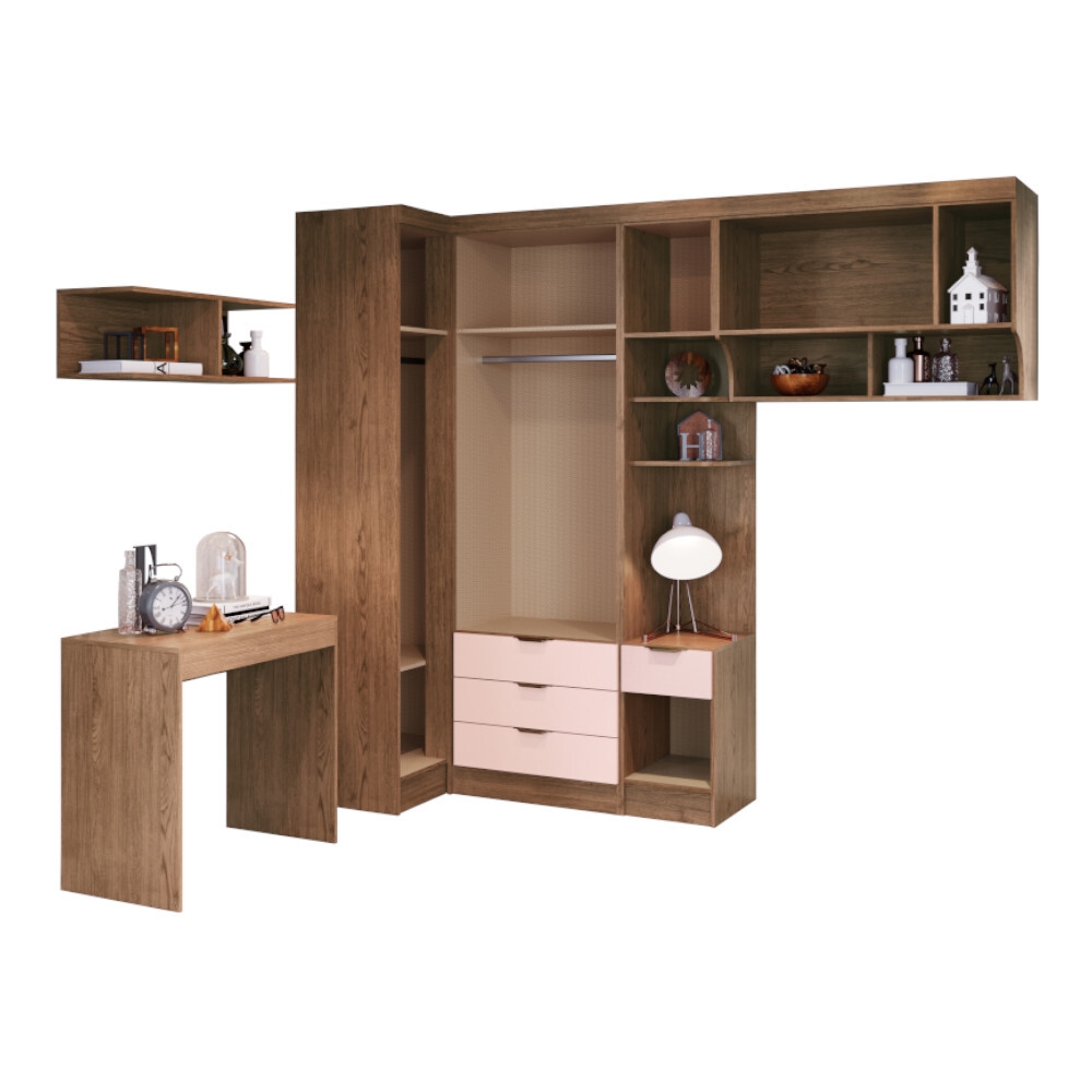 Quarto Modulado 6 Peças Castro Infinity Blush Schumann