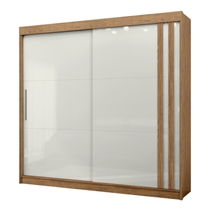 Guarda-Roupa Casal 2 Portas de Correr 4 Gavetas 100% MDF MX Móveis Seul