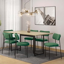 Conjunto Mesa de Jantar Seriema e 6 Cadeiras Mila Fitmobel – Natura/Verde