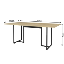 Conjunto Mesa de Jantar Seriema e 6 Cadeiras Mila Fitmobel – Natura/Verde