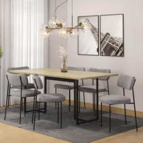 Conjunto Mesa de Jantar Seriema e 6 Cadeiras Mila Fitmobel – Natura/Cappuccino