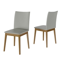 Conjunto Mesa de Jantar e 6 Cadeiras Rubi Dobuê – Imbuia/Neblina