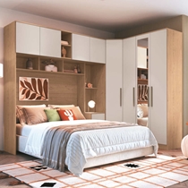 Quarto Modulado Casal 3 Peças Castro Urban – Angelin/Blanc/Boucle