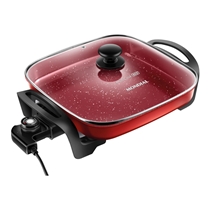 Panela Elétrica Grill Mondial PE-49-RC 1200W Preto/Vermelho