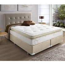 Cama Box King Herval Elegant 193x203x73cm Molas Ensacadas