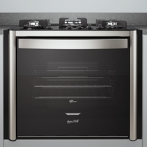 Fogão de Embutir 5 Bocas Fischer TC Gran Cheff com Dourador e Grill Elétrico Silver