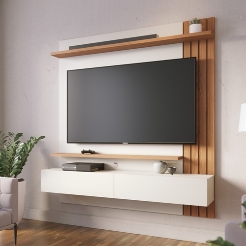 Estante Home para TV até 65 Polegadas 1,5m 2 Portas e 2 Prateleiras Colibri Juriti