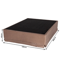 Base para Cama Box Viúva Cristalflex New Confort Suede 128x188x40cm - Marrom