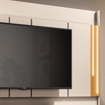 Estante Home para TV até 75 Polegadas 2,4m 1 Porta 2 Gavetas HB Móveis Montane