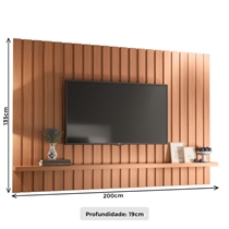 Painel para TV até 70 Polegadas 2m HB Móveis Link