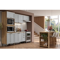 Cozinha Completa 8 Portas 3 Gavetas THB Royal – Capuccino/Nordic