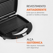 Sanduicheira Mondial S-12 750W Preto