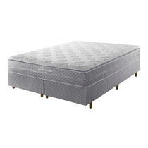 Cama Box King Umaflex Glamour 193x203x75cm Molas Ensacadas - Cinza