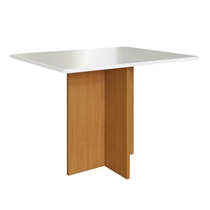 Conjunto Mesa de Jantar Mônaco e 4 Cadeiras Florença Indekes – Freijó/Off White/Capuccino