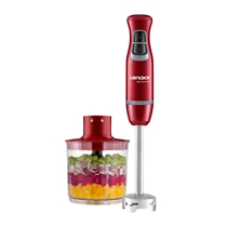 Mixer e Processador Lenoxx Turbo Red 600 PMX405  2 em 1 Vermelho