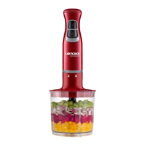 Mixer e Processador Lenoxx Turbo Red 600 PMX405  2 em 1 Vermelho