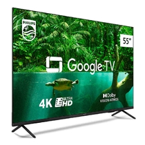 Smart TV 4K 55’’ Philips DLED UHD 55PUG7408 Android Bluetooth com Comando de Voz HDR 4 HDMI 2 USB