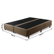 Base para Cama Box Queen Umaflex Resistence Poliéster 156x198x42cm - Marrom