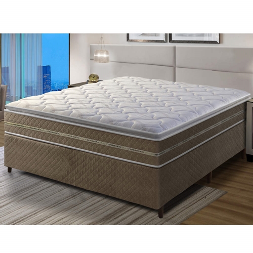 Cama Box Casal Umaflex Resistence 138x188x71cm Espuma - Marrom