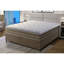 Cama Box Casal Umaflex Resistence 138x188x71cm Espuma - Marrom