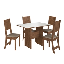 Conjunto Mesa de Jantar e 4 Cadeiras Evora Indekes